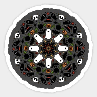 Halloween Mandala Sticker